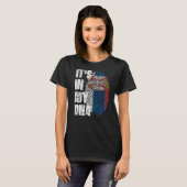 Het is in mijn Dna Serbian Flag Serbian T-shirt (Voorkant volledig)