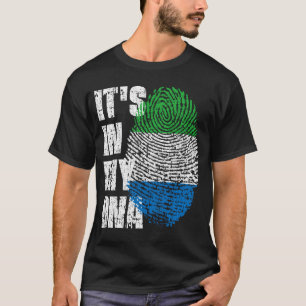 HET IS IN MIJN DNA Sierra Leone Flag Boy Girl Gift T-shirt