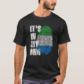HET IS IN MIJN DNA Sierra Leone Flag Sierra Leone T-shirt (Voorkant)