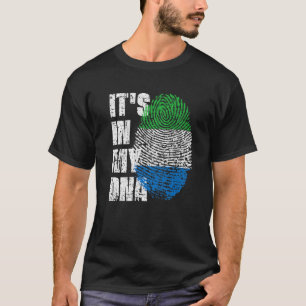 HET IS IN MIJN DNA Sierra Leone Flag Sierra Leone T-shirt