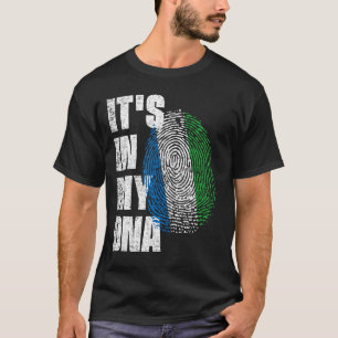 HET IS IN MIJN DNA Sierra Leone Vlag T-shirt