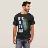 HET IS IN MIJN DNA Sierra Leone Vlag T-shirt (Voorkant volledig)