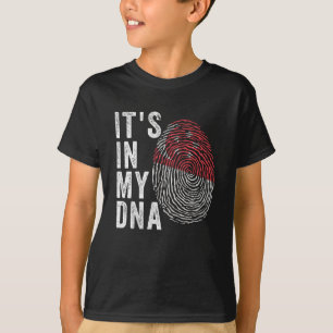 Het is in mijn DNA - Singapore vlag T-shirt