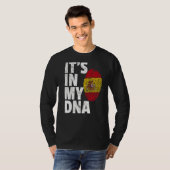 Het is in mijn dna Spaans Man Vlag Vrouwen T-shirt (Voorkant volledig)