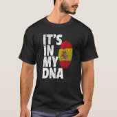 Het is in mijn dna Spaans Spanje vlag National Pri T-shirt (Voorkant)