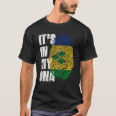 HET IS IN MIJN DNA St Vincent & Grenadines Flag St T-shirt (Voorkant)