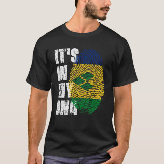 HET IS IN MIJN DNA St Vincent & Grenadines Flag St T-shirt