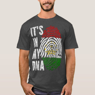 HET IS IN MIJN DNA Tadzjikistan Flag Tajikistani R T-shirt