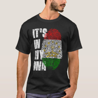Het is in mijn DNA Tadzjikistan vlag Tadzjikistani T-shirt