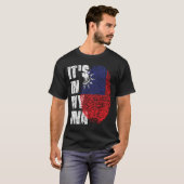 HET IS IN MIJN DNA Taiwan Flag Boy Girl Gift T-shirt (Voorkant volledig)