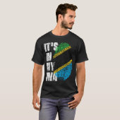 HET IS IN MIJN DNA Tanzania Flag Boy Girl Gift T-shirt (Voorkant volledig)