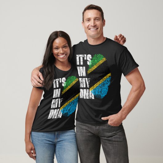 HET IS IN MIJN DNA Tanzania Flag Boy Girl Gift T-shirt (Unisex)