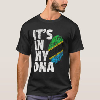 HET IS IN MIJN DNA Tanzania Flag Officiële Pride G T-shirt