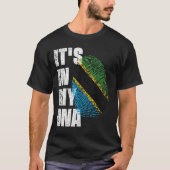HET IS IN MIJN DNA Tanzania Flag T-shirt (Voorkant)