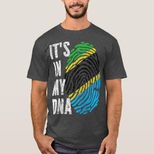 HET IS IN MIJN DNA Tanzania Flag Tanzania Raglan B T-shirt
