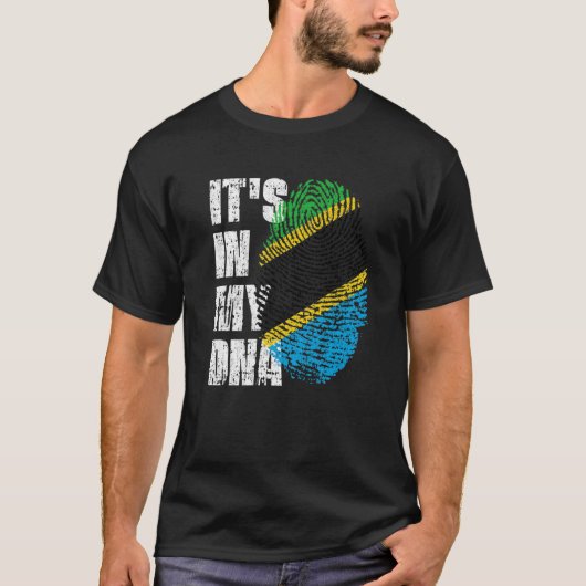 HET IS IN MIJN DNA Tanzania Flag Tanzania T-shirt (Voorkant)