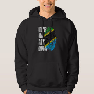 Het is in mijn Dna Tanzania vlag Tanzania Hoodie