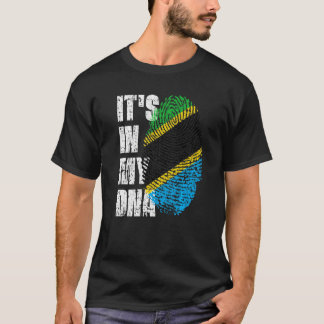 Het is in mijn Dna Tanzania vlag Tanzania T-shirt
