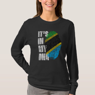 Het is in mijn Dna Tanzania vlag Tanzania T-shirt