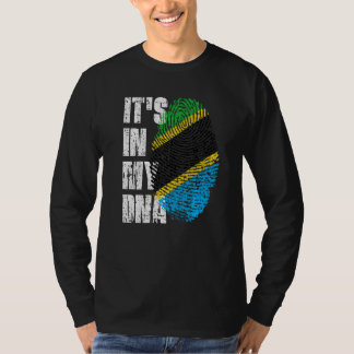 Het is in mijn Dna Tanzania vlag Tanzania T-shirt