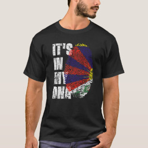 Het is in mijn Dna-Tibetaanse vlag Tibetan T-shirt