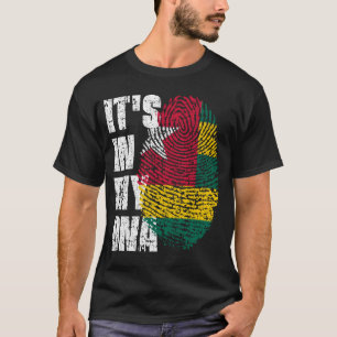 HET IS IN MIJN DNA Togo Flag Boy Girl Gift T-shirt