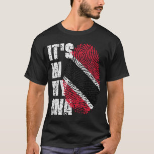 HET IS IN MIJN DNA Trinidad en Tobago Flag Boy Gir T-shirt