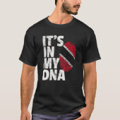 HET IS IN MIJN DNA Trinidad en Tobago Vlag Kerstmi T-shirt (Voorkant)