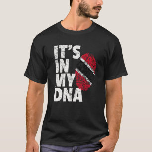 HET IS IN MIJN DNA Trinidad en Tobago Vlag Kerstmi T-shirt