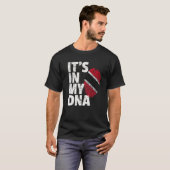 HET IS IN MIJN DNA Trinidad en Tobago Vlag Kerstmi T-shirt (Voorkant volledig)