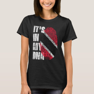 Het is in mijn dna Trinidad en Tobago vlag Trinida T-shirt