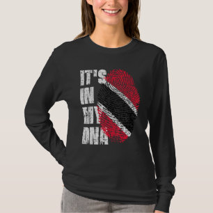 Het is in mijn dna Trinidad en Tobago vlag Trinida T-shirt