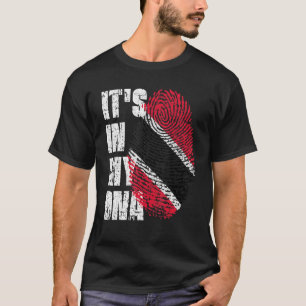 Het is in mijn dna Trinidad en Tobago vlag Trinida T-shirt