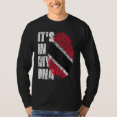 Het is in mijn dna Trinidad en Tobago vlag Trinida T-shirt (Voorkant)