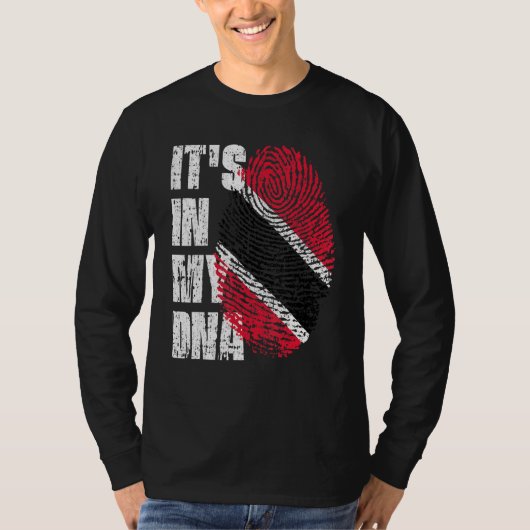Het is in mijn dna Trinidad en Tobago vlag Trinida T-shirt (Voorkant)