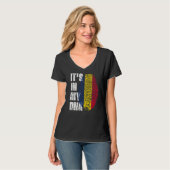 Het is in mijn Dna Tsjaad, Tsjaad T-shirt (Voorkant volledig)