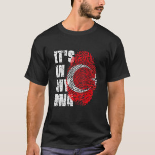 Het is in mijn DNA Turkije een vlag Turks T-shirt