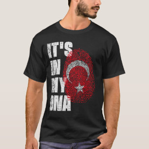HET IS IN MIJN DNA-Turkse vlag T-shirt