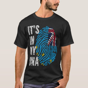 HET IS IN MIJN DNA Tuvalu Flag Mannen Kinderen T-shirt