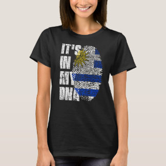 Het is in mijn Dna Uruguay vlag Uruguayaan T-shirt