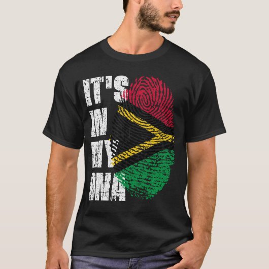 HET IS IN MIJN DNA Vanuatu Flag Boy Girl Gift T-shirt (Voorkant)