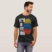 HET IS IN MIJN DNA-Venezuela Flag Boy Girl Gift T-shirt (Voorkant volledig)