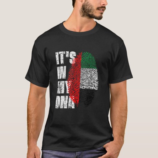 Het is in mijn Dna Verenigde Arabische Emiraten de T-shirt (Voorkant)