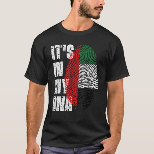 Het is in mijn Dna Verenigde Arabische Emiraten de T-shirt (Voorkant)