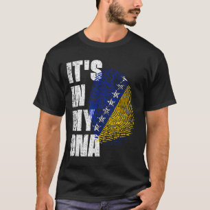 HET IS IN MIJN DNA-vlag: bosnië en herzegovina. T-shirt