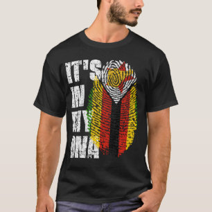 HET IS IN MIJN DNA Zimbabwe Flag Boy Girl Gift T-shirt