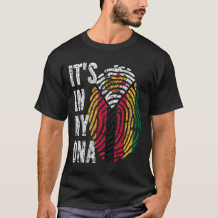 HET IS IN MIJN DNA Zimbabwe Flag Mannen Kinderen T-shirt