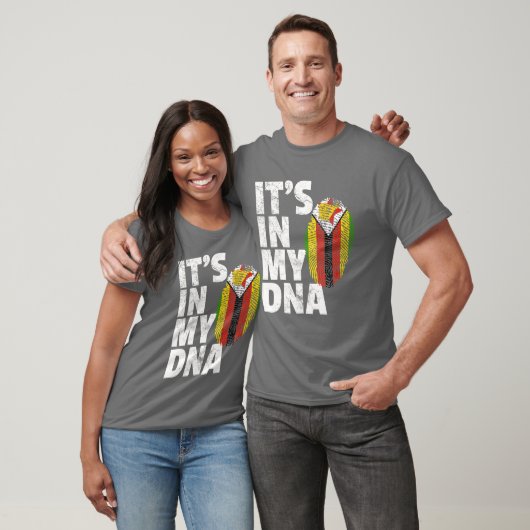 HET IS IN MIJN DNA Zimbabwe Flag Officiële Pride G T-shirt (Unisex)