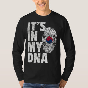 Het is in mijn Dna Zuid-Korea Koreaanse vlag Souve T-shirt