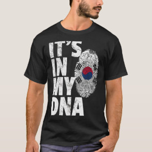 Het is in mijn Dna Zuid-Korea Koreaanse vlag Souve T-shirt